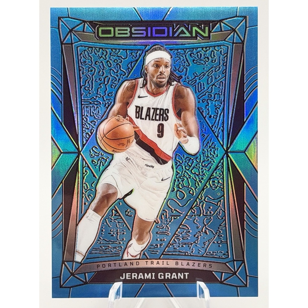 2023-24 Panini Obsidian‎ Jerami Grant Electric Etch Blue Flood FOTL /16